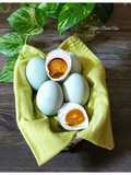 Telur Bebek Asin Rebus (Masir Dan Berminyak)