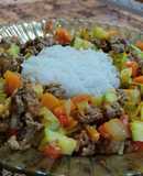 Picadillo de arroz. 🔪