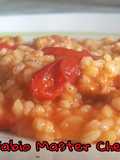 Risotto con Peperoni Rossi e Pancetta Affumicata