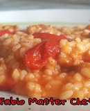 Risotto con Peperoni Rossi e Pancetta Affumicata