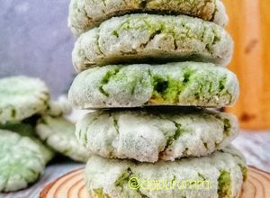 Gambar Buko Pandan Crinkle Cookies