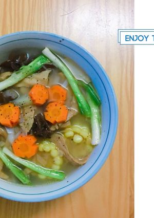 Hình của món Măng khô chay.