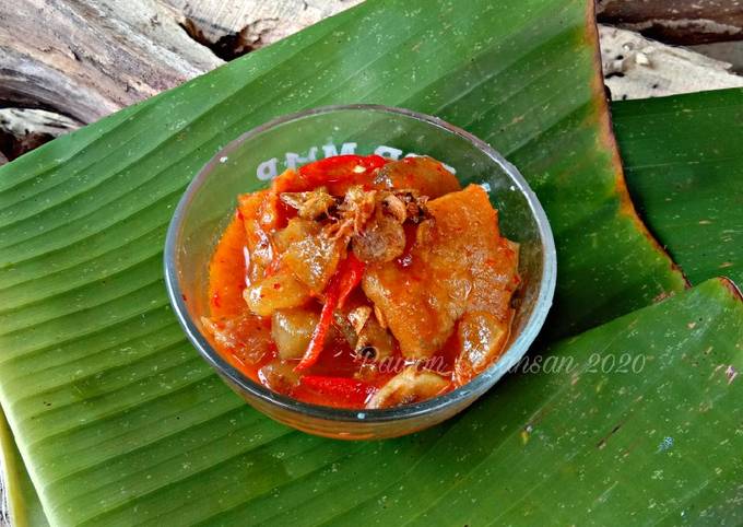 Sambal Goreng Mercon Krecek Kikil Sapi (Pelengkap Gudeg)