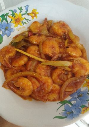 Foto resep Udang Saus Padang ala warung Seafood