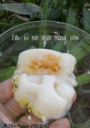 Hình của món Đậu hũ non Yến Mạch nhân Hồng Xiêm.