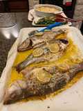 Garlic butter whole fish