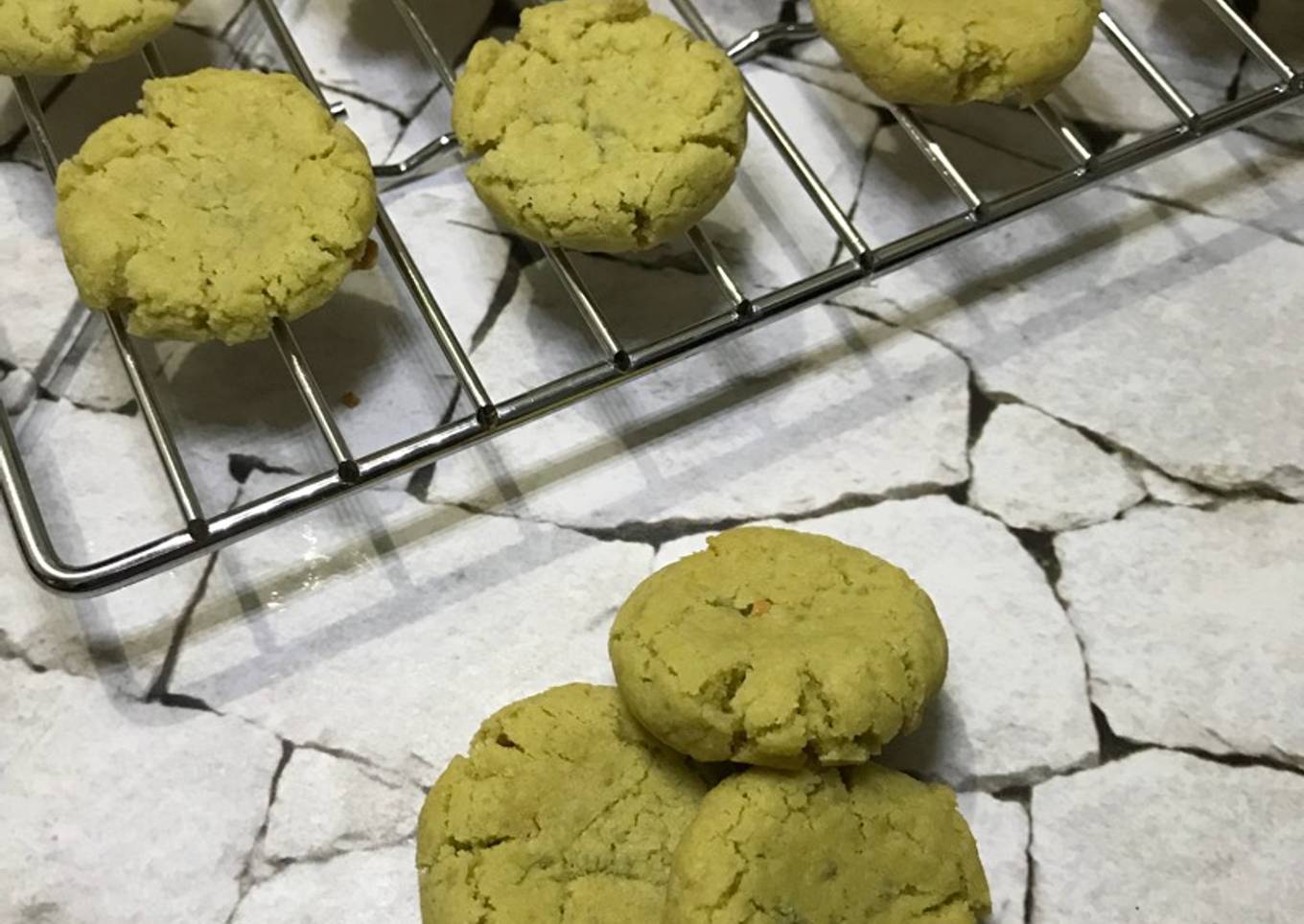 Green Tea Cookies (Kukis geprek)