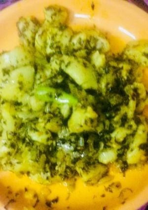 A picture of Aloo methi.
