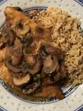Chicken Francese with Mushrooms and Capers