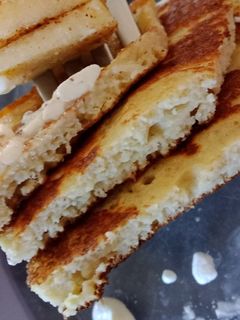 Una foto de Tortitas esponjosas de manzana (extra de proteína)