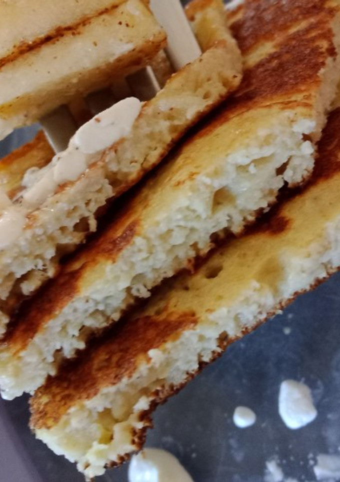 Una foto de Tortitas esponjosas de manzana (extra de proteína)