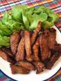 Thai Street Food •Sun Dried Pork Thai Style •Easy Recipe Moo Dad Deaw (Recipe number 1)