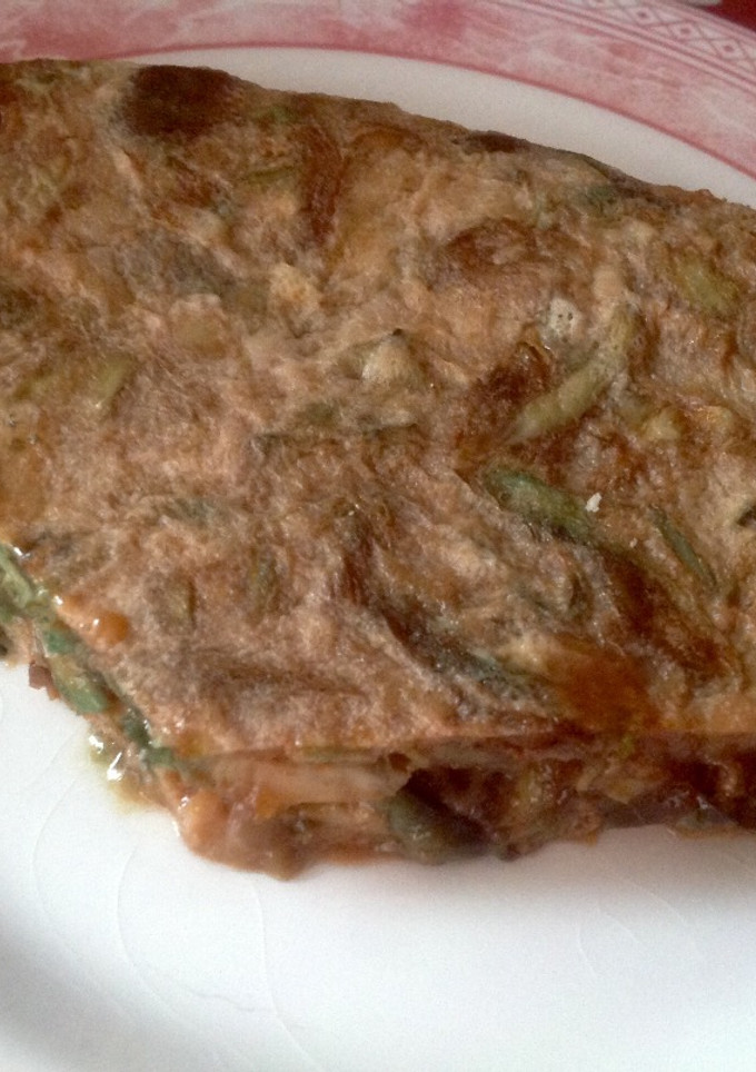 Una foto de Tortilla de alcachofas