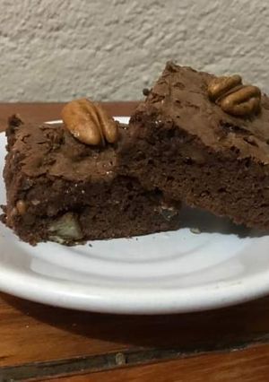 Una foto de Brownies con nueces