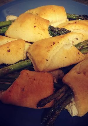 A picture of Cream Cheese Asparagus Crescents.
