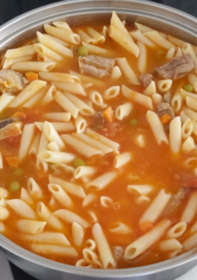 Una foto de Macarrones caldosos