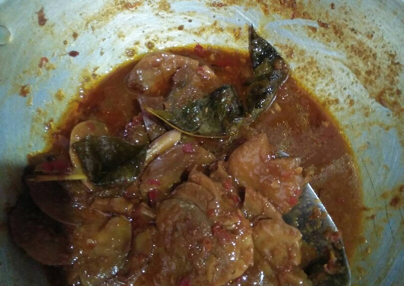 Semur jengkol pedas manis