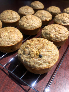 A picture of Banana/Granadilla Muffins.