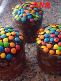 Una foto de Pan dulce navideño con maní con chocolate