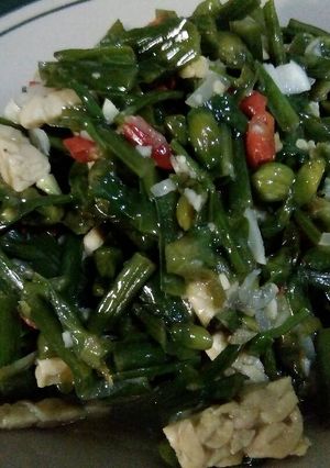 Foto resep Oseng genjer+ tempe