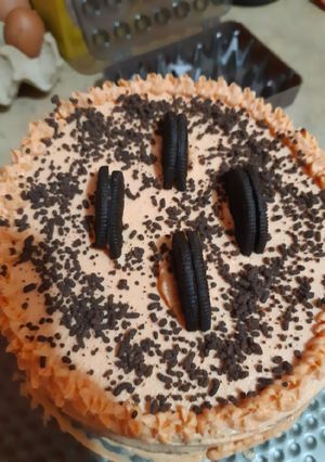 Una foto de Bizcocho de chocolate y naranja