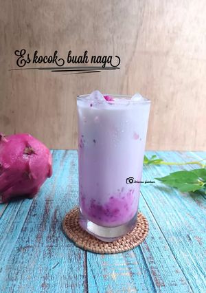 Foto resep Es kocok buah naga