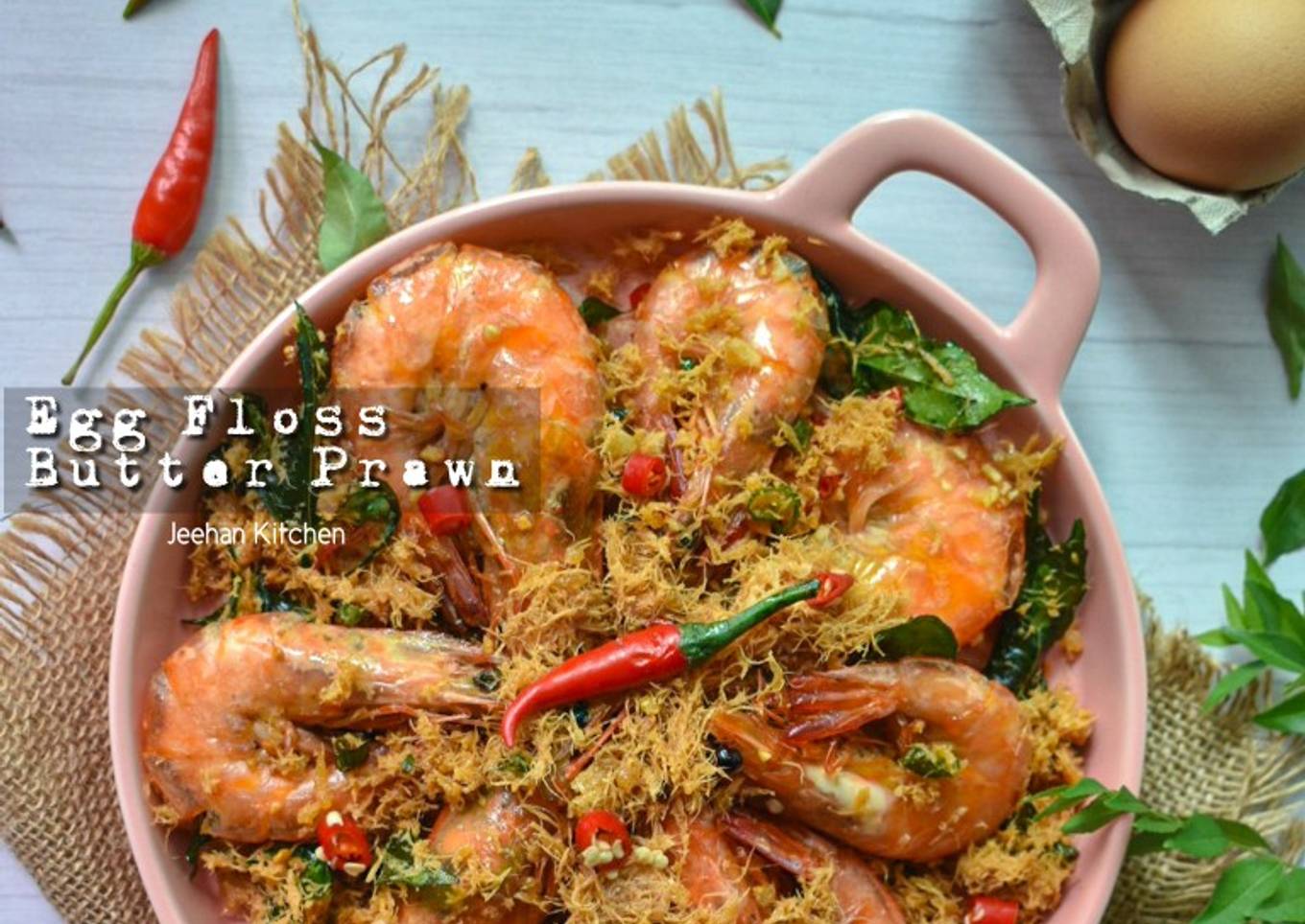 Cinnamon Butter Prawn Eggs