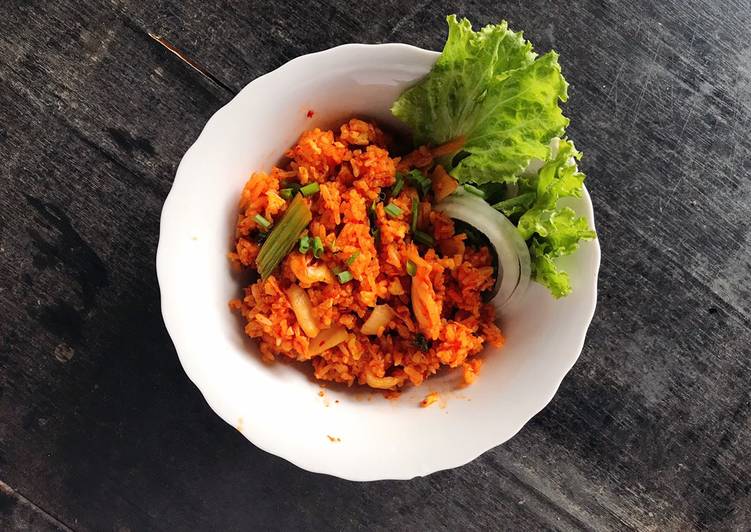 Steps to Prepare Speedy Kimchi Fried Rice