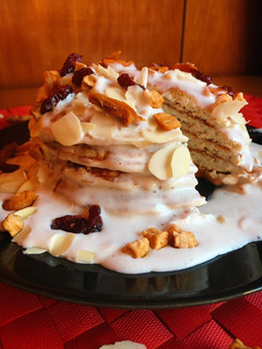 Una foto de Tortitas sabor roscón de reyes fit