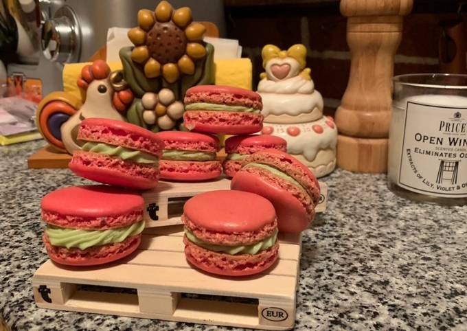 Macarons con meringa francese