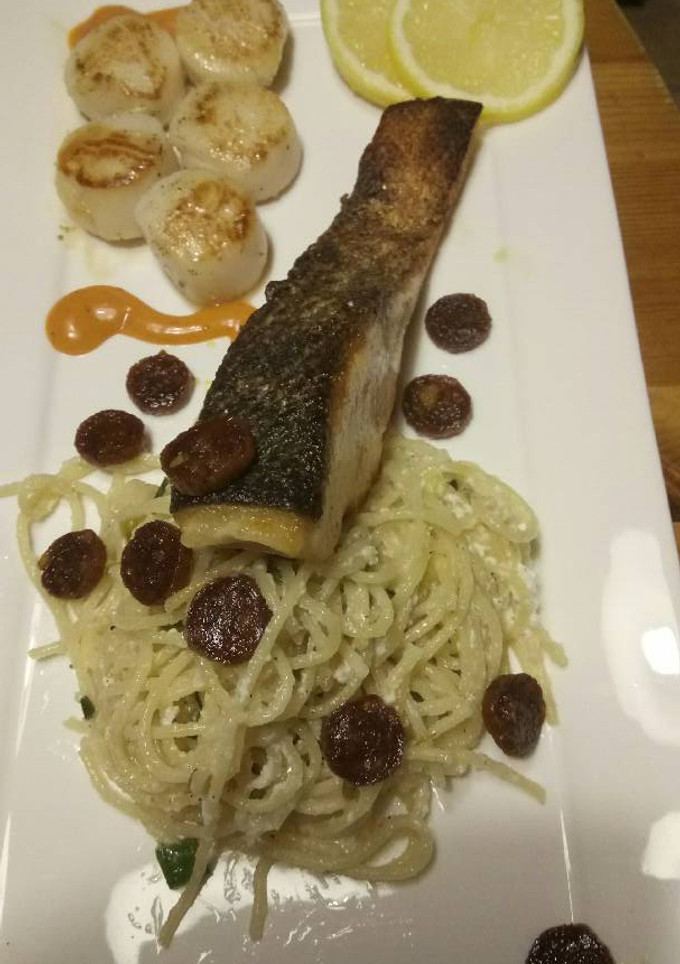 Una foto de Salmón sabroso