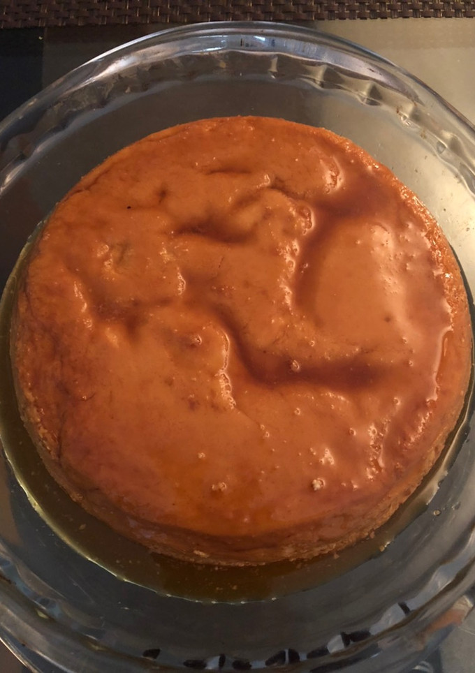 Una foto de Flan napolitano de capuchino