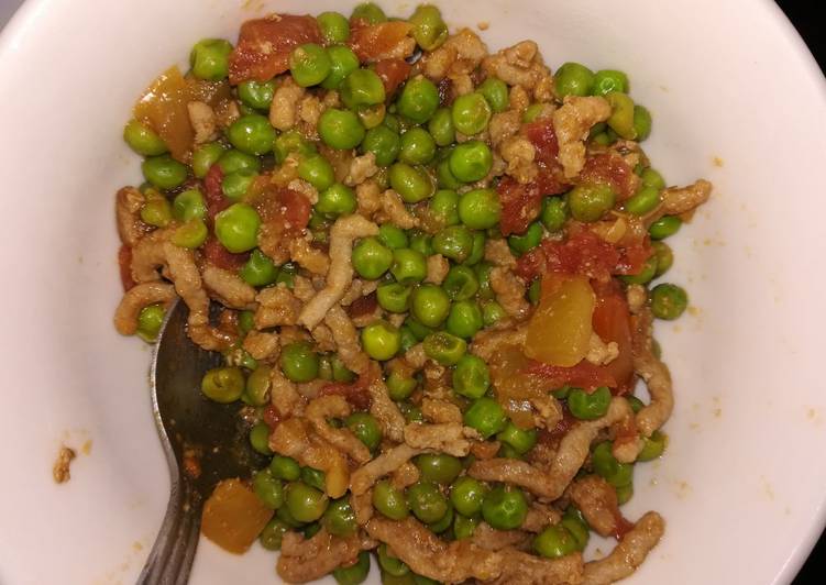 Guisantes con carne picada