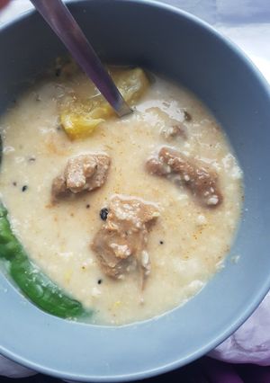 A picture of Oaty shorba(meat).