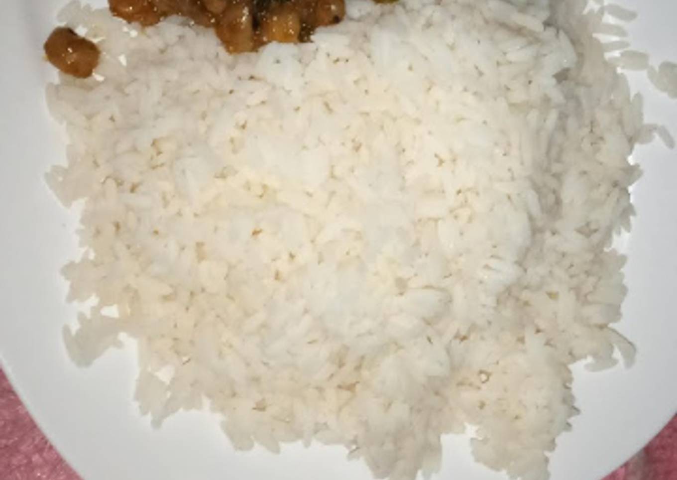 White Rice with Beans porridge