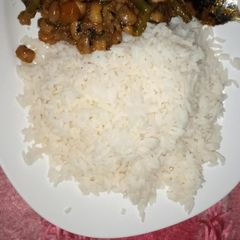 A picture of White Rice with Beans porridge.