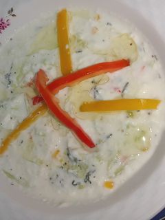 صورة لوصفة سلطة زبادي بالخيار