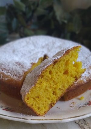 Una foto de Torta de mandarina cocida