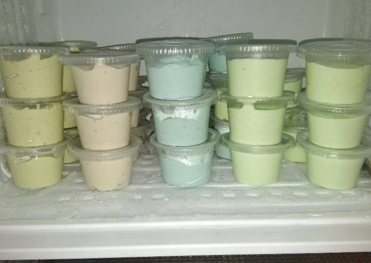 Langkah Mudah untuk Membuat Ice cream irit bahan, super lembut dpetny banyak yang Sempurna