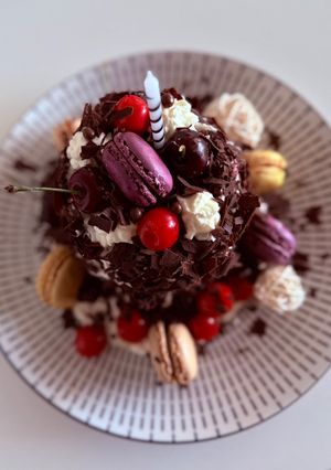 đ€ Mini Fekete-erdĆ torta â szĂvbĆl, Air Fryerben recept fotĂłja
