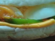 A picture of cheese bread sandwich