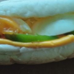 A picture of Egg and cheese sandwich.