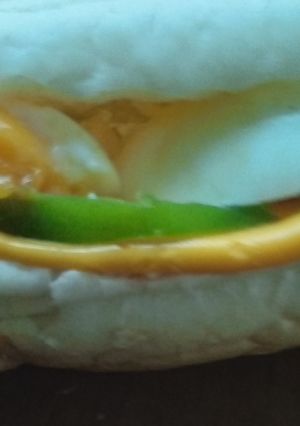 A picture of Egg and cheese sandwich.