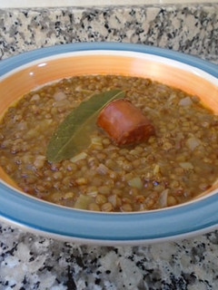 Una foto de Lentejas al estilo cántabro