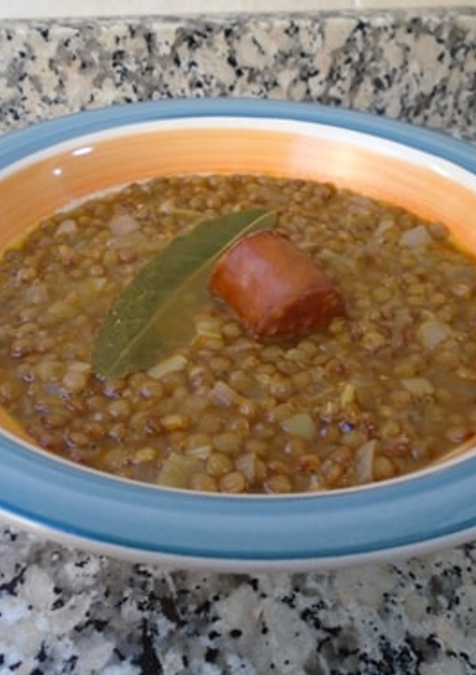 Una foto de Lentejas al estilo cántabro