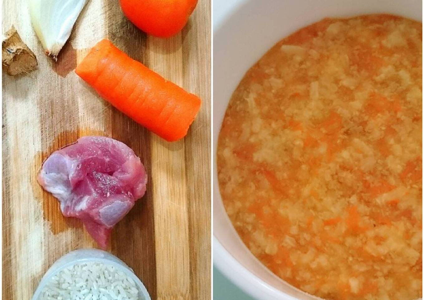 MPASI - 9M+ Bubur Daging Wortel Tomat (Non Halal)