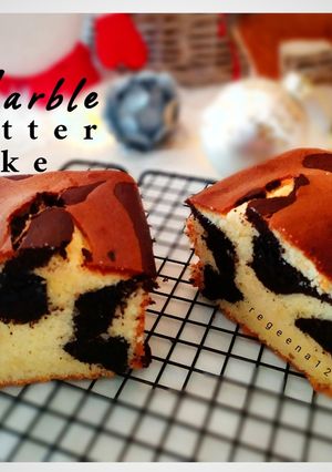 Foto resep Marble butter cake 3 eggs MOIST