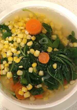 Foto resep Sayur bayam wortel jagung