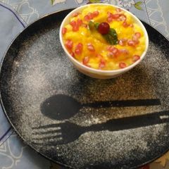 A picture of Mango custard.