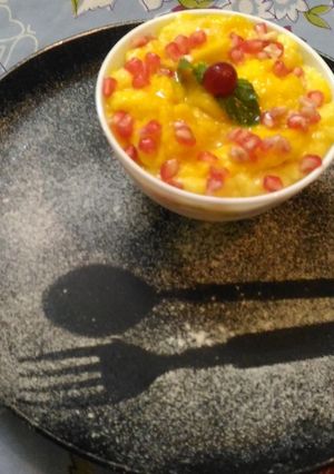 A picture of Mango custard.
